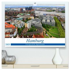 Hamburg - Unvergessliche Impressionen (hochwertiger Premium Wandkalender 2025 DIN A2 quer), Kunstdruck in Hochglanz - Calvendo;Klatt, Arno