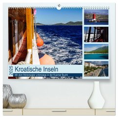 Kroatische Inseln - Mit dem Motorsegler unterwegs in der Kvarner Bucht (hochwertiger Premium Wandkalender 2025 DIN A2 quer), Kunstdruck in Hochglanz - Calvendo;Liedtke Reisefotografie, Silke