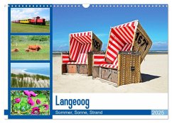 Langeoog - Sommer, Sonne, Strand (Wandkalender 2025 DIN A3 quer), CALVENDO Monatskalender - Calvendo;Schwarze, Nina