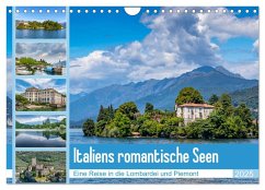 Italiens romantische Seen (Wandkalender 2025 DIN A4 quer), CALVENDO Monatskalender