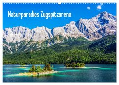 Naturparadies Zugspitzarena (Wandkalender 2025 DIN A2 quer), CALVENDO Monatskalender