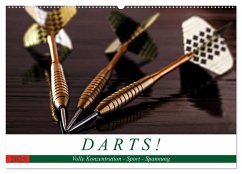 Darts. Konzentration - Sport - Spannung (Wandkalender 2025 DIN A2 quer), CALVENDO Monatskalender