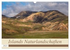 Islands Naturlandschaften (Wandkalender 2025 DIN A3 quer), CALVENDO Monatskalender