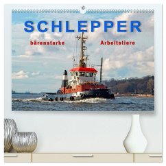 Schlepper - bärenstarke Arbeitstiere (hochwertiger Premium Wandkalender 2025 DIN A2 quer), Kunstdruck in Hochglanz - Calvendo;Roder, Peter