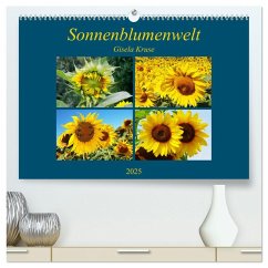 Sonnenblumenwelt (hochwertiger Premium Wandkalender 2025 DIN A2 quer), Kunstdruck in Hochglanz