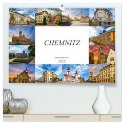 Chemnitz Impressionen (hochwertiger Premium Wandkalender 2025 DIN A2 quer), Kunstdruck in Hochglanz