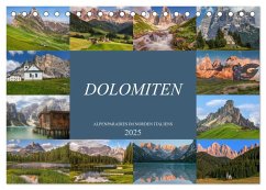 Dolomiten, Alpenparadies im Norden Italiens (Tischkalender 2025 DIN A5 quer), CALVENDO Monatskalender