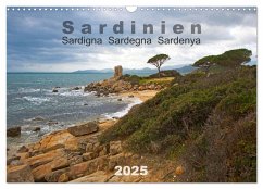 Sardinien Sardigna Sardegna Sardenya 2025 (Wandkalender 2025 DIN A3 quer), CALVENDO Monatskalender