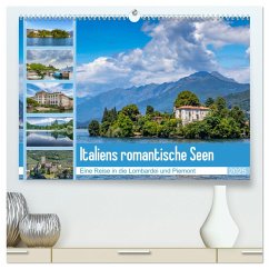 Italiens romantische Seen (hochwertiger Premium Wandkalender 2025 DIN A2 quer), Kunstdruck in Hochglanz