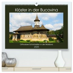 Klöster in der Bucovina (hochwertiger Premium Wandkalender 2025 DIN A2 quer), Kunstdruck in Hochglanz