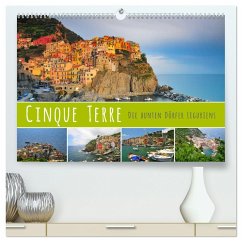 Cinque Terre - die bunten Dörfer Liguriens (hochwertiger Premium Wandkalender 2025 DIN A2 quer), Kunstdruck in Hochglanz - Calvendo;Ratzer, Reinhold