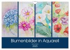 Blumenbilder in Aquarell (Wandkalender 2025 DIN A4 quer), CALVENDO Monatskalender