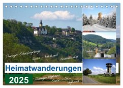 Heimatwanderungen 2025 (Tischkalender 2025 DIN A5 quer), CALVENDO Monatskalender