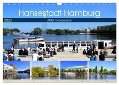 Hansestadt Hamburg - Alster Impressionen (Wandkalender 2025 DIN A3 quer), CALVENDO Monatskalender