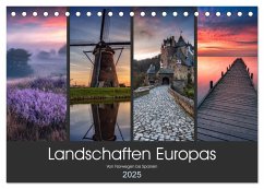 Landschaften Europas (Tischkalender 2025 DIN A5 quer), CALVENDO Monatskalender