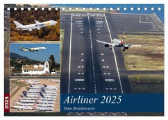 Airliner 2025 (Tischkalender 2025 DIN A5 quer), CALVENDO Monatskalender