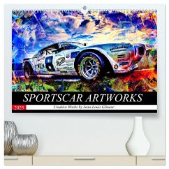 SPORTSCAR ARTWORKS Creative Works by Jean-Louis Glineur (hochwertiger Premium Wandkalender 2025 DIN A2 quer), Kunstdruck in Hochglanz