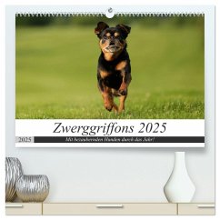 Zwerggriffons 2025 (hochwertiger Premium Wandkalender 2025 DIN A2 quer), Kunstdruck in Hochglanz