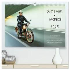 Oldtimer Mopeds - fotografiert von Michael Allmaier (hochwertiger Premium Wandkalender 2025 DIN A2 quer), Kunstdruck in Hochglanz