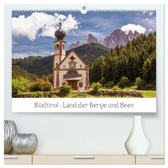 Südtirol - Land der Berge und Seen (hochwertiger Premium Wandkalender 2025 DIN A2 quer), Kunstdruck in Hochglanz