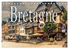 Bretagne zum Verlieben (Tischkalender 2025 DIN A5 quer), CALVENDO Monatskalender