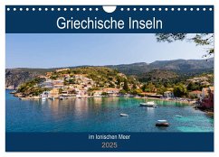 Griechische Inseln im Ionischen Meer (Wandkalender 2025 DIN A4 quer), CALVENDO Monatskalender