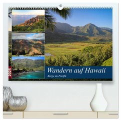 Wandern auf Hawaii - Berge im Pazifik (hochwertiger Premium Wandkalender 2025 DIN A2 quer), Kunstdruck in Hochglanz