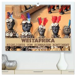 Westafrika, Highlights vom schwarzen Kontinent (hochwertiger Premium Wandkalender 2025 DIN A2 quer), Kunstdruck in Hochglanz