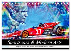 Sportscars & Modern Arts (Tischkalender 2025 DIN A5 quer), CALVENDO Monatskalender - Calvendo;Glineur alias DeVerviers, Jean-Louis