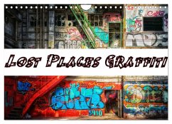 Lost Places Graffiti (Wandkalender 2025 DIN A4 quer), CALVENDO Monatskalender