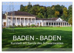 Baden-Baden, Kurstadt am Rande des Schwarzwaldes (Tischkalender 2025 DIN A5 quer), CALVENDO Monatskalender - Calvendo;Feuerer, Jürgen