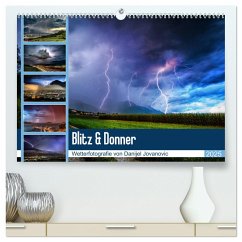 Blitz & Donner (hochwertiger Premium Wandkalender 2025 DIN A2 quer), Kunstdruck in Hochglanz
