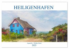 Heiligenhafen in Aquarell (Wandkalender 2025 DIN A2 quer), CALVENDO Monatskalender