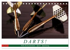 Darts. Konzentration - Sport - Spannung (Tischkalender 2025 DIN A5 quer), CALVENDO Monatskalender