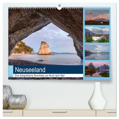 Neuseeland - Eine fotografische Rundreise von Nord nach Süd (hochwertiger Premium Wandkalender 2025 DIN A2 quer), Kunstdruck in Hochglanz - Calvendo;Kruse, Joana