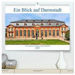 Ein Blick auf Darmstadt vom Frankfurter Taxifahrer Petrus Bodenstaff (hochwertiger Premium Wandkalender 2025 DIN A2 quer), Kunstdruck in Hochglanz