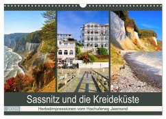 Sassnitz und die Kreideküste - Herbstimpressionen vom Hochuferweg Jasmund (Wandkalender 2025 DIN A3 quer), CALVENDO Monatskalender - Calvendo;LianeM