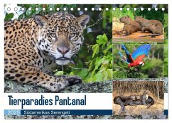 Tierparadies Pantanal (Tischkalender 2025 DIN A5 quer), CALVENDO Monatskalender - Calvendo;und Yvonne Herzog, Michael