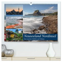 Neuseeland Nordinsel - Das Land der Hobbits und Vulkane (hochwertiger Premium Wandkalender 2025 DIN A2 quer), Kunstdruck in Hochglanz - Calvendo;Kruse, Joana