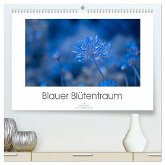 Blauer Blütentraum (hochwertiger Premium Wandkalender 2025 DIN A2 quer), Kunstdruck in Hochglanz