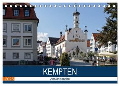 Kempten - Ansichtssache (Tischkalender 2025 DIN A5 quer), CALVENDO Monatskalender