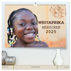 Westafrika Menschen 2025 (hochwertiger Premium Wandkalender 2025 DIN A2 quer), Kunstdruck in Hochglanz