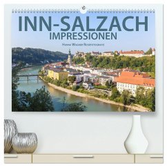 Inn-Salzach-Impressionen (hochwertiger Premium Wandkalender 2025 DIN A2 quer), Kunstdruck in Hochglanz - Calvendo;Wagner, Hanna