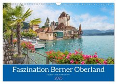 Faszination Berner Oberland 2025 - Thuner- und Brienzersee (Wandkalender 2025 DIN A3 quer), CALVENDO Monatskalender