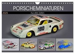 PORSCHEMINIATUREN (Wandkalender 2025 DIN A4 quer), CALVENDO Monatskalender