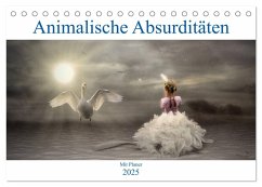 Animalische Absurditäten mit Planer (Tischkalender 2025 DIN A5 quer), CALVENDO Monatskalender