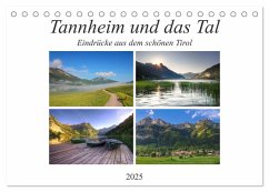 Tannheim und das Tal (Tischkalender 2025 DIN A5 quer), CALVENDO Monatskalender