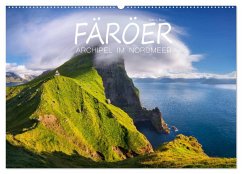 Färöer - Archipel im Nordmeer (Wandkalender 2025 DIN A2 quer), CALVENDO Monatskalender