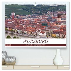 WÜRZBURG - ALTSTADT IMPRESSIONEN (hochwertiger Premium Wandkalender 2025 DIN A2 quer), Kunstdruck in Hochglanz