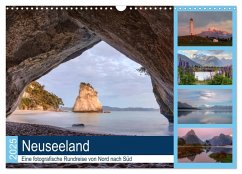 Neuseeland - Eine fotografische Rundreise von Nord nach Süd (Wandkalender 2025 DIN A3 quer), CALVENDO Monatskalender - Calvendo;Kruse, Joana